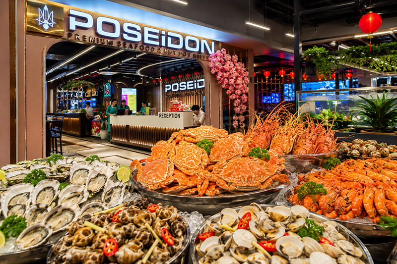 Buffet Poseidon Nha Trang Cao Cấp Hải Sản, Sushi Siu Hấp Dẫn