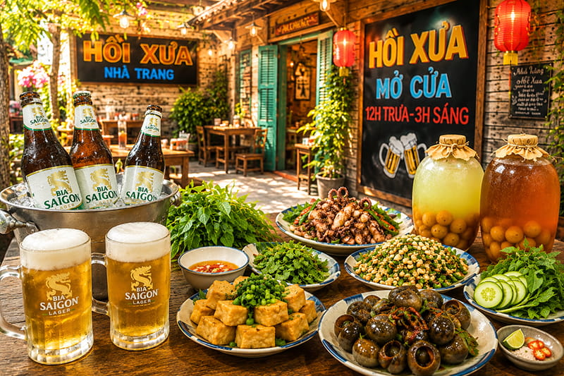 Quán Nhậu Hồi Xưa Nha Trang | Nhậu Chill Đến 03 Giờ Sáng