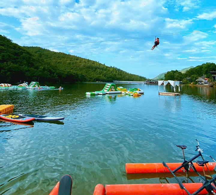 Mới toanh ở Nha Trang ZCamping Hồ Kênh Hạ, Vừa chill bên hồ, vừa bay Zipline! | FNBMaps.Com