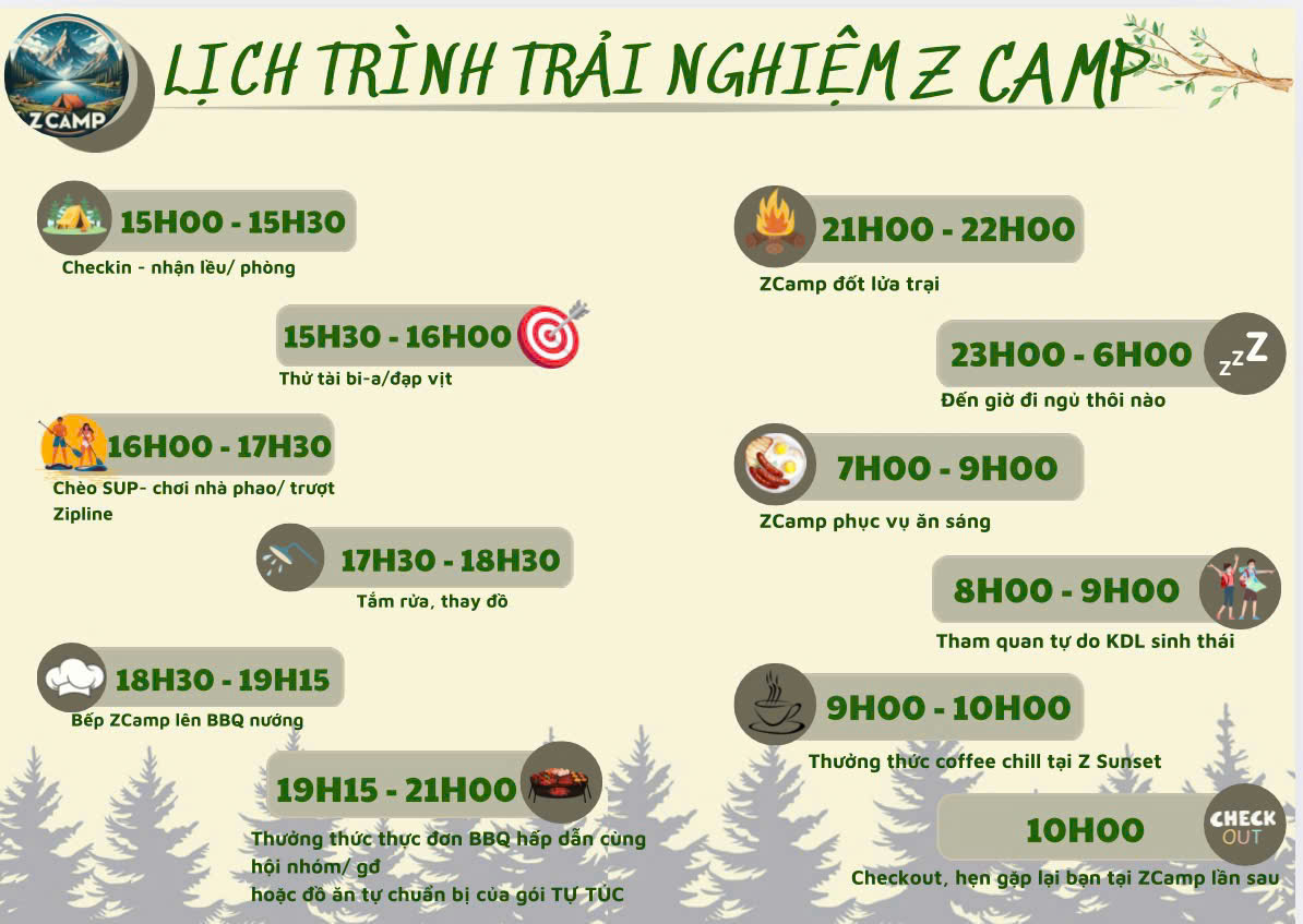 ZCamping Hồ Kênh Hạ – Khu cắm trại giữa rừng, cảnh đẹp như tranh thủy mặc | FNBMaps.Com