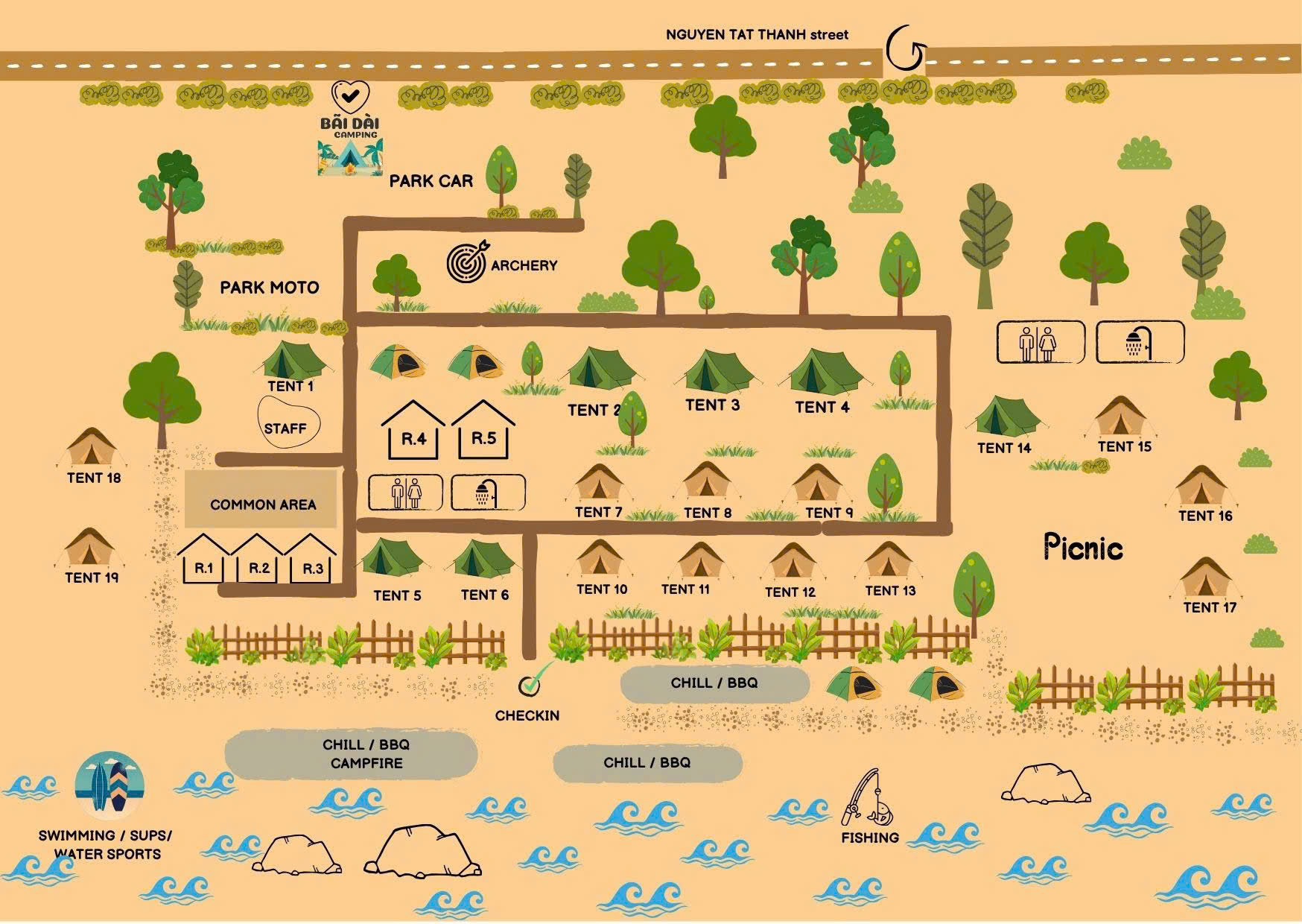 Bãi Dài Camping Cam Lâm Cam Ranh | FNBMaps.com