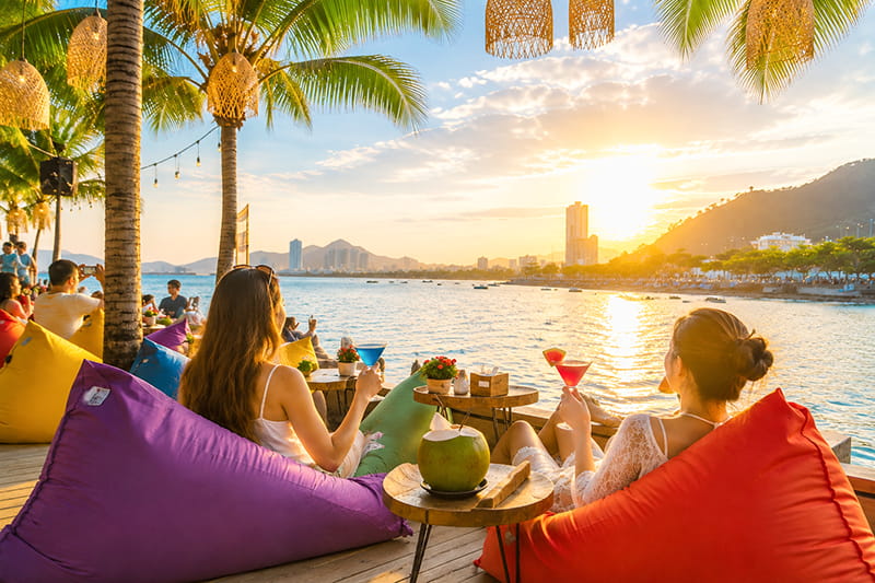 Marina Beach Club Nha Trang Coffee Chill Ven Biển, Ngắm Hoàng Hôn