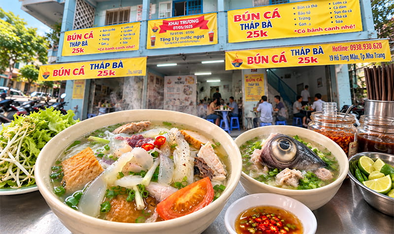 Bún Cá Tháp Bà - Bánh Canh Lòng Cá Bắc Nha Trang