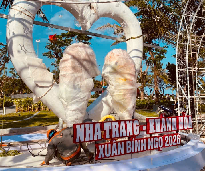 Hội Hoa Xuân Nha Trang Chuẩn Bị Hoàn Tất Đón Xuân Bính Ngọ 2026