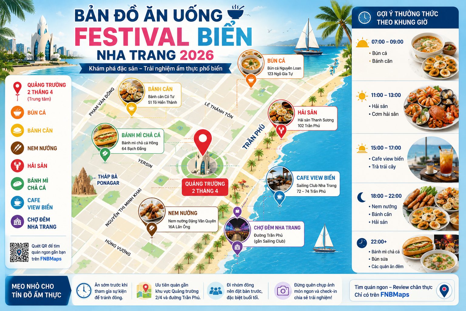 Ăn Gì Khi Đi Festival Biển Nha Trang 2026? 15 Món Ngon Không Thể Bỏ Lỡ