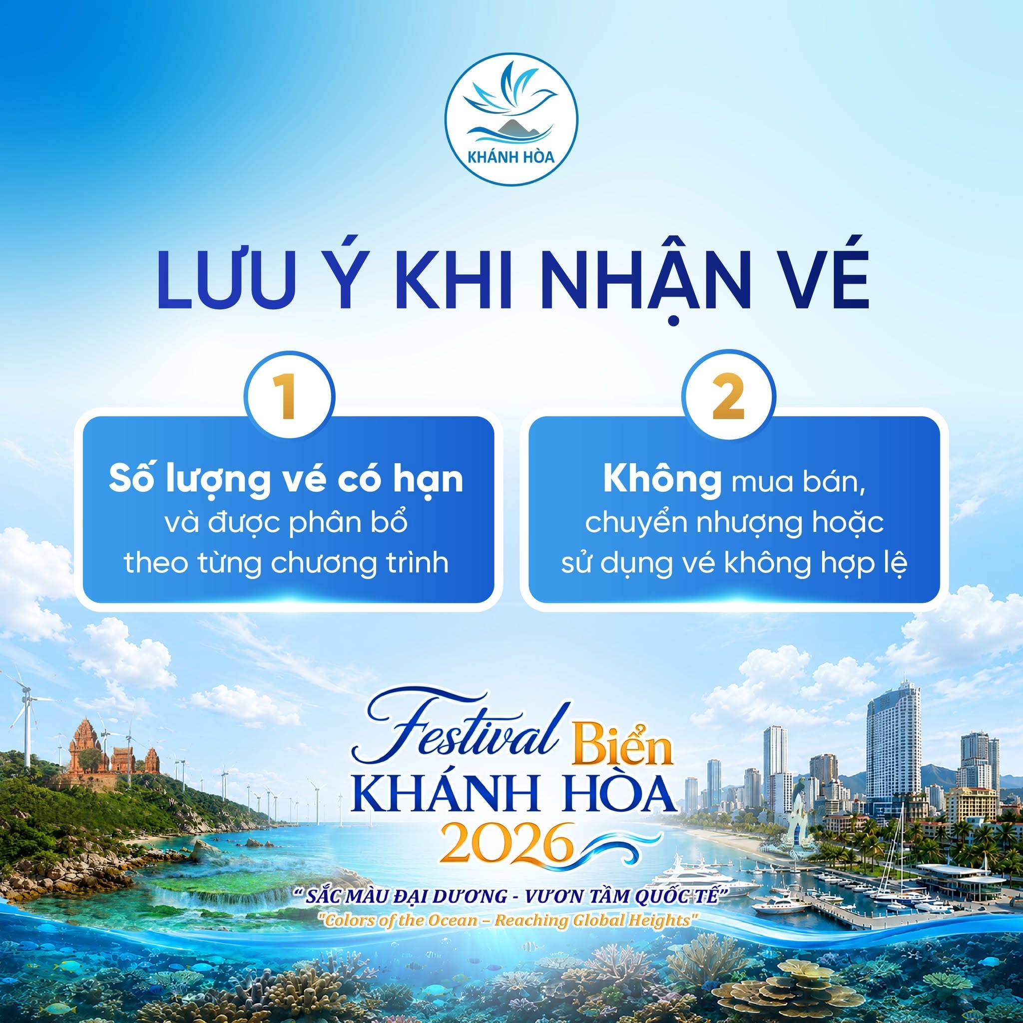 Hướng Dẫn Đăng Ký Nhận Vé Miễn Phí Tham Dự Festival Biển Khánh Hòa 2026