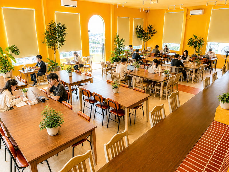 TĨNH Cafe Học Bài, Làm Việc 24/7 by CEDRUSS Nha Trang