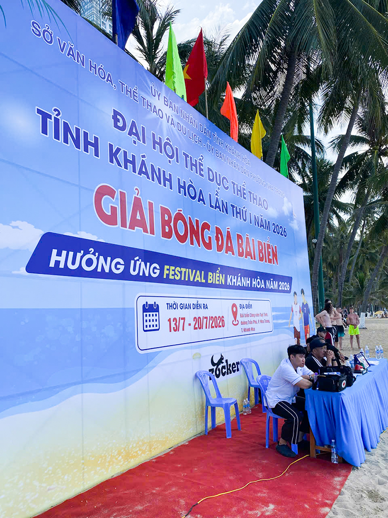 Giải Bóng Đá Bãi Biển Hưởng Ứng Hoạt Động Festival Khánh Hòa 2026