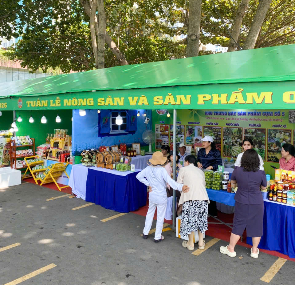 Tuần lễ Nông sản OCOP Khánh Hòa 2026 tại Festival Biển
