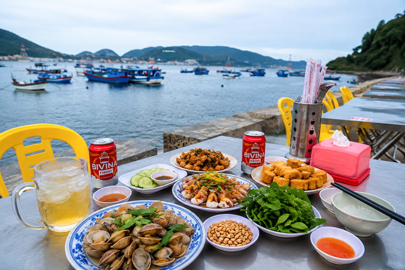 Quán Nhậu Bình Dân VIN Nha Trang View Triệu Đô Bờ Kè Cáp Treo Vinpearl