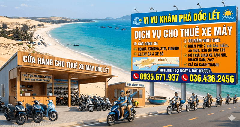 Cho Thuê Xe Máy Khám Phá Dốc Lết Ninh Hòa