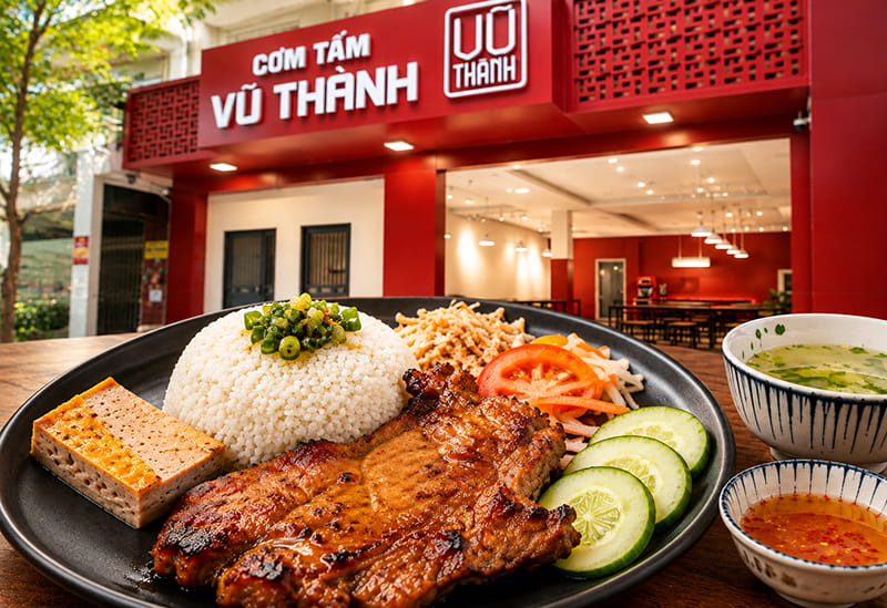 Cơm Tấm Nha Trang Vũ Thành, Cơm Tấm Sườn Ngon, Đặt Bàn FNBMaps Ưu Đãi