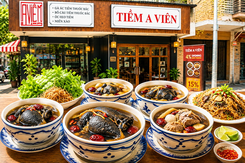 Tiệm Tiềm A Viễn Nam Nha Trang, Thưởng Thức Món Tiềm Ngon, Bổ Dưỡng