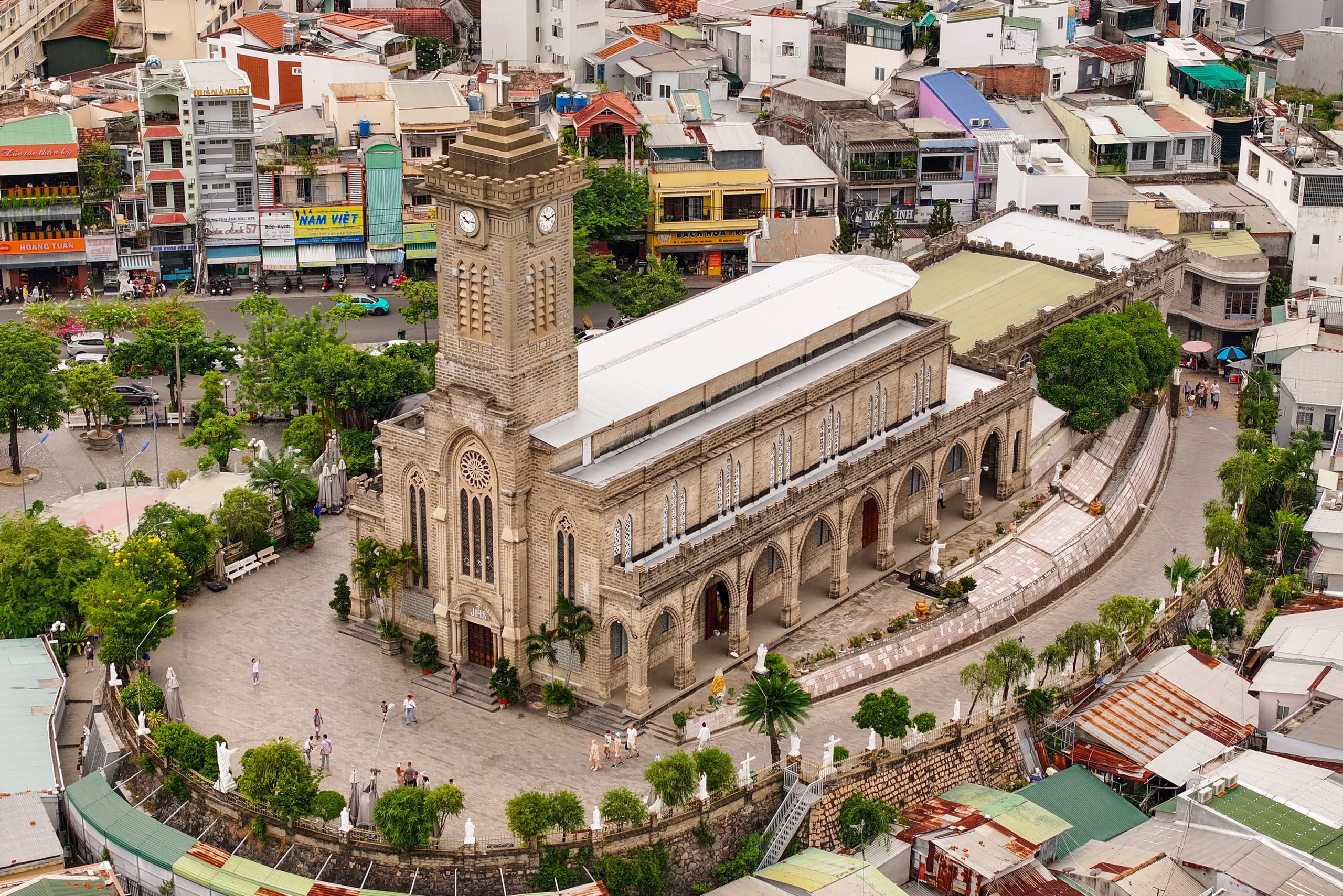 Nhà thờ Núi Nha Trang Qua Góc Nhìn Flycam