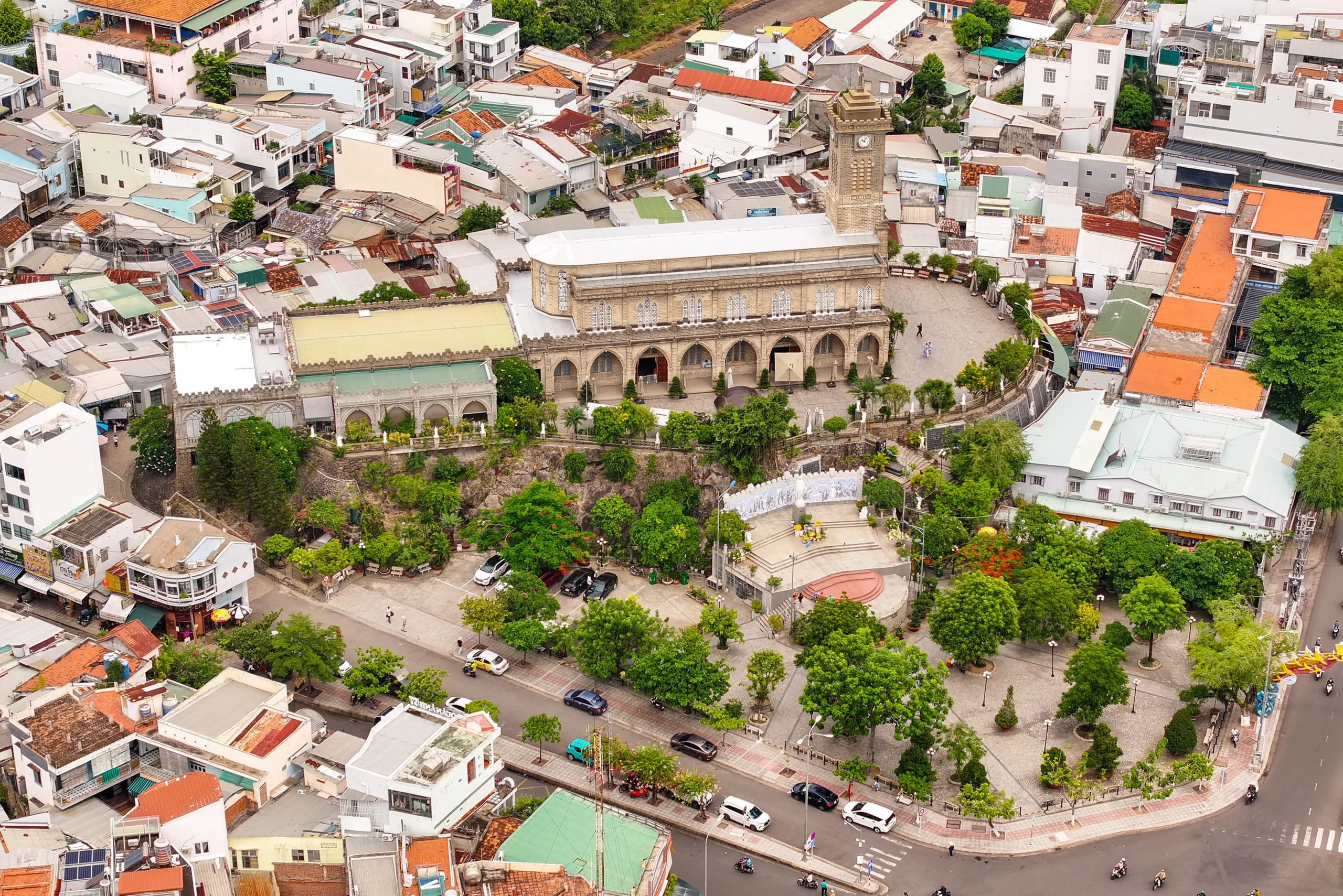Nhà thờ Núi Nha Trang Qua Góc Nhìn Flycam