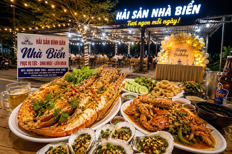 Hải Sản Nhà Biển Nha Trang, Quán Hải Sản Tươi Ngon Hợp Sinh Nhật