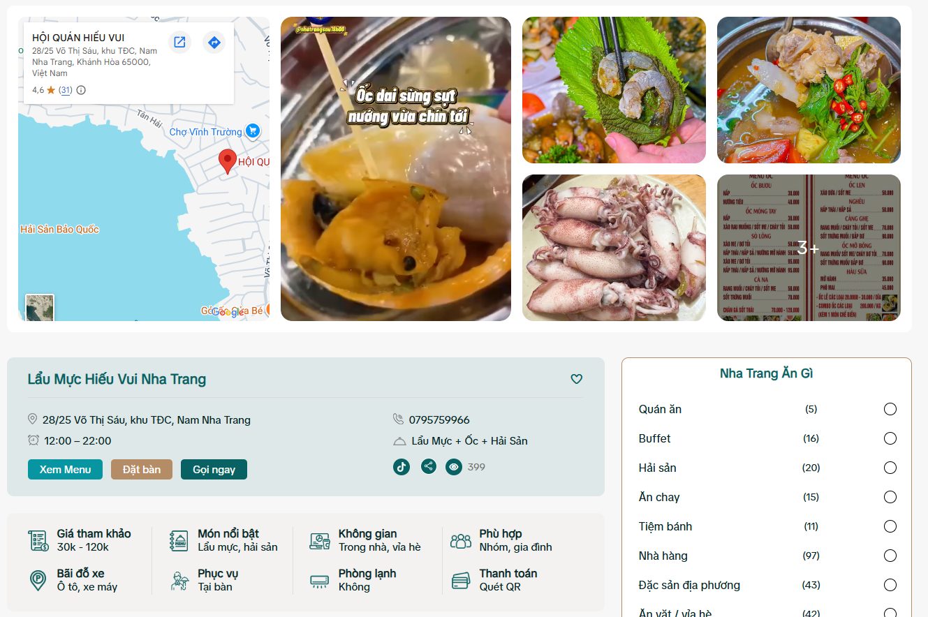 List Quán Lẩu Mực Nha Trang Dân Local Ăn Đông, Địa Chỉ & Giá