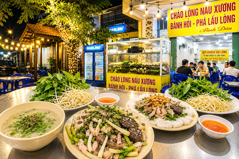 Quán Cháo Lòng Nấu Xương Nha Trang Bình Dân, Hợp Ăn Tối