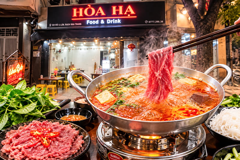 Quán Lẩu Bò Nhúng Ớt Hoa Hà Nha Trang, Bình Dân, Hợp Ăn Tối