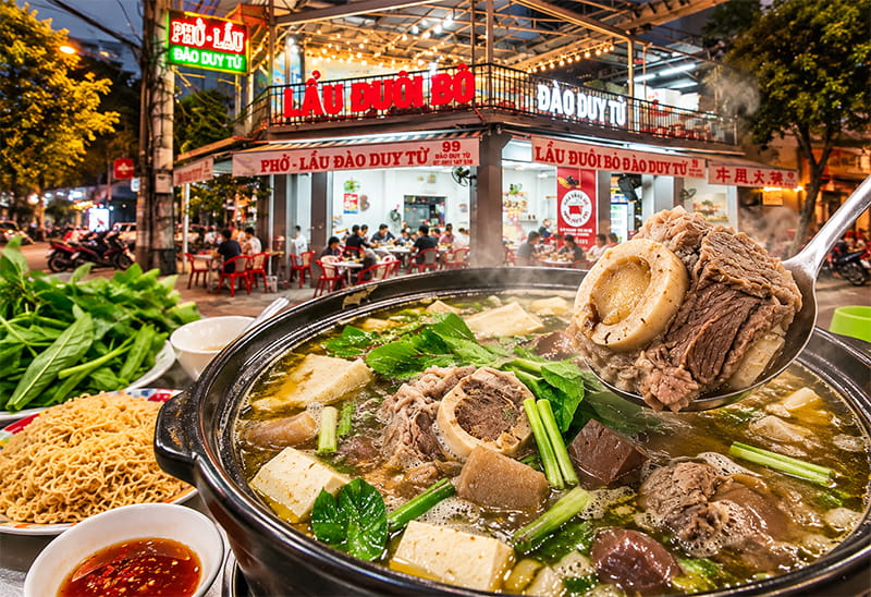 Quán Lẩu Đuôi Bò Hoàng Văn Thụ Nha Trang, Bình Dân, Nổi Tiếng