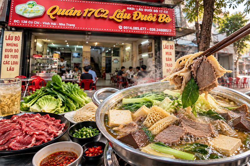 Lẩu Đuôi Bò Củ Chi Bắc Nha Trang