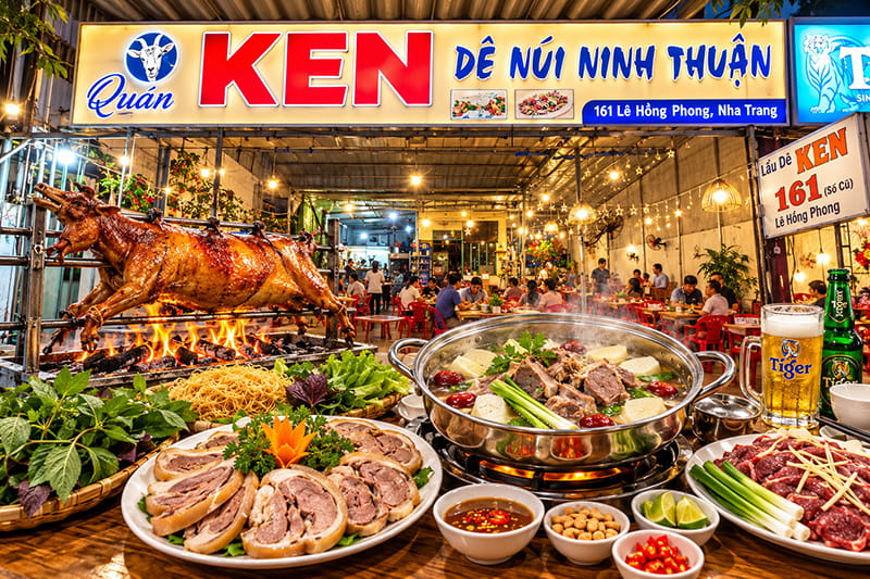 Quán Ken Dê Núi Ninh Thuận Nha Trang, Đặc Sản Dê, Đặt Bàn Ngay