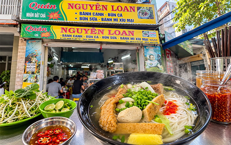 Bún Cá Nguyên Loan Nha Trang, Quán Bún Chả Cá Lâu Đời Đặc Sản Local