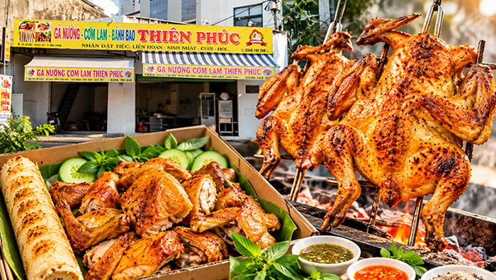 Gà Nướng Cơm Lam Thiên Phúc Nam Nha Trang, Bình Dân, Có Mang Đi